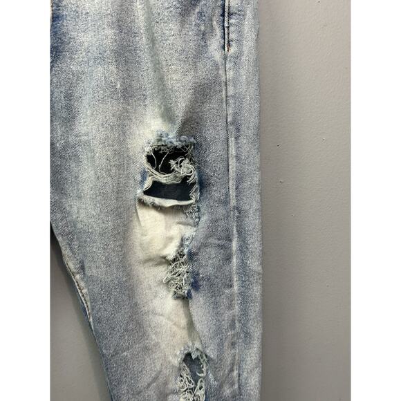 M. Society Politically Incorrect Jeans Distressed Mens 36x32 Measures 34x31 - Picture 7 of 9